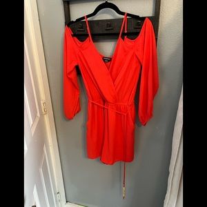 Bebe Cold Shoulder Romper